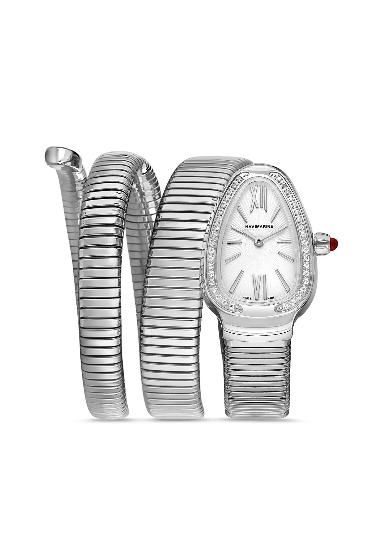 NAVIMARINE Crystal Silver Kadın Kol Saati