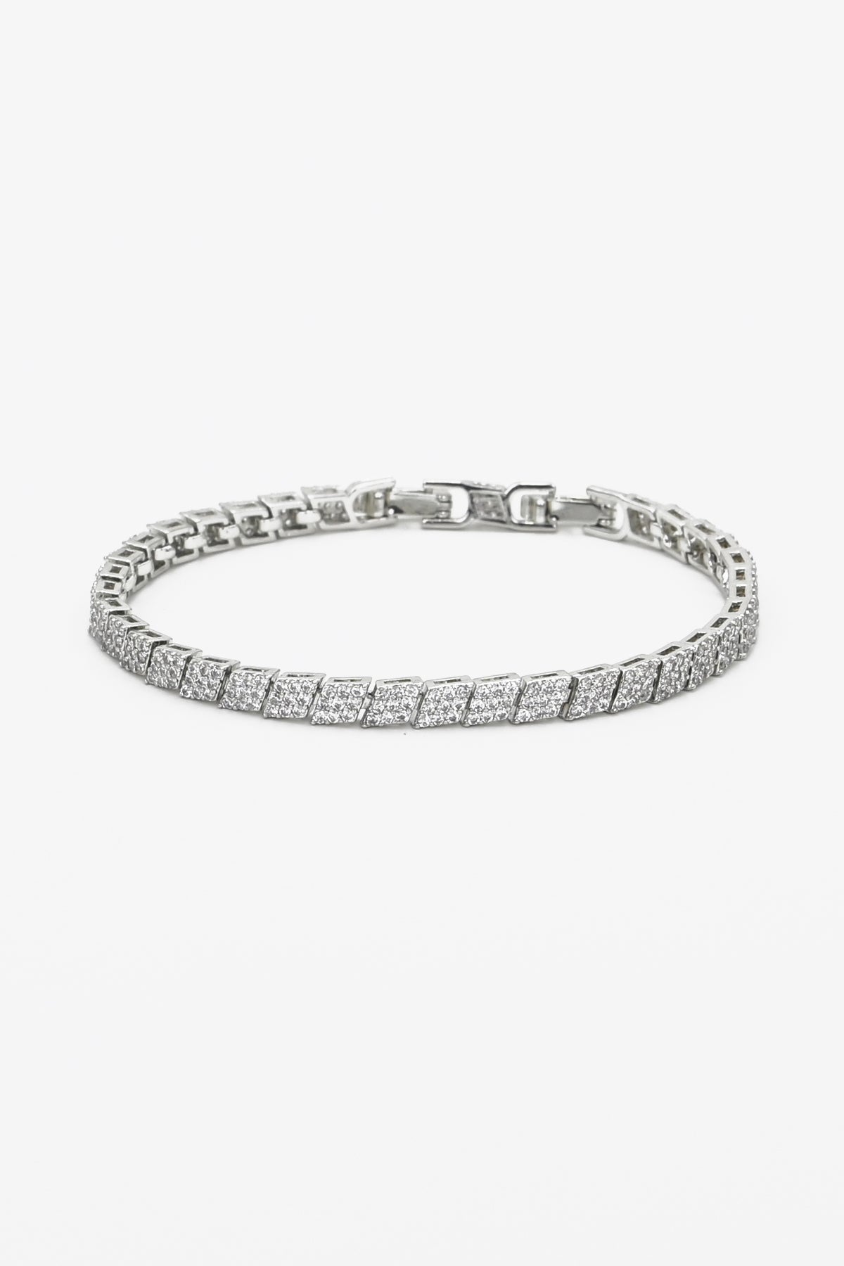 NAVIMARINE Zircone Shine Gümüş Renk Taşlı Kadın Bileklik